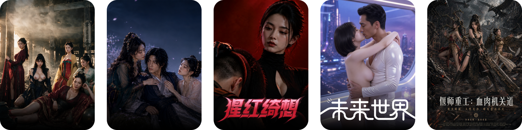 黄果短剧不同题材封面合集